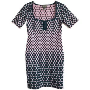 Zac Posen Green + Pink Dot Dress